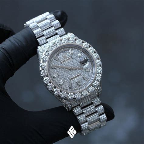 rolex bust down vvs diamonds